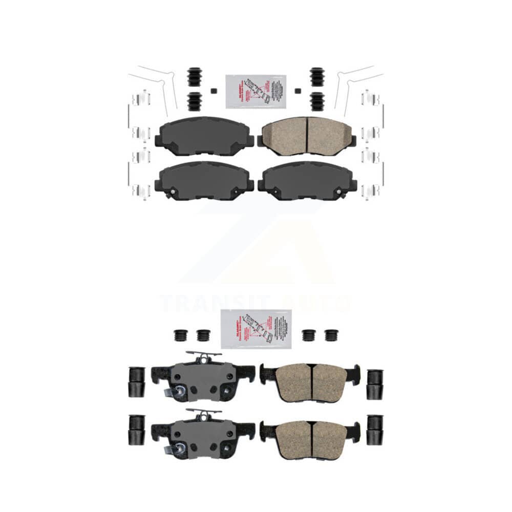 AmeriBRAKES - KNF-100309 - Front and Rear Disc Brake Pad Kits