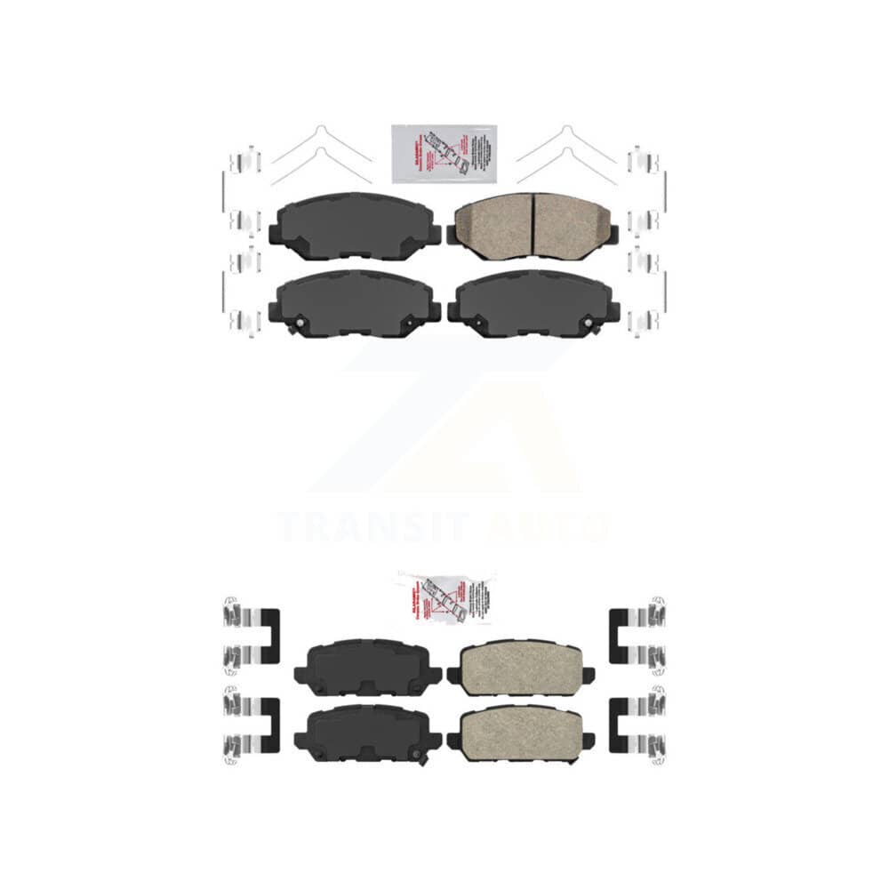 AmeriBRAKES - KNF-100319 - Front and Rear Disc Brake Pad Kits