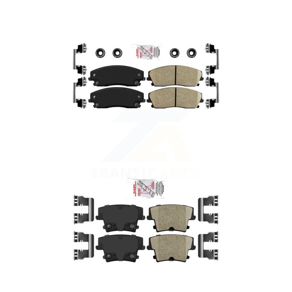 AmeriBRAKES - KNF-100326 - Front and Rear Disc Brake Pad Kits
