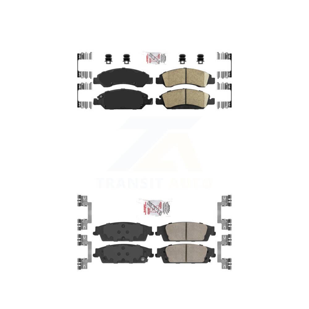 AmeriBRAKES - KNF-100378 - Front and Rear Disc Brake Pad Kits