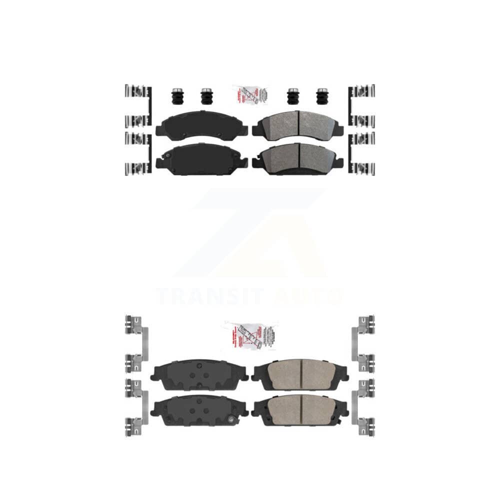 AmeriBRAKES - KNF-100380 - Front and Rear Disc Brake Pad Kits