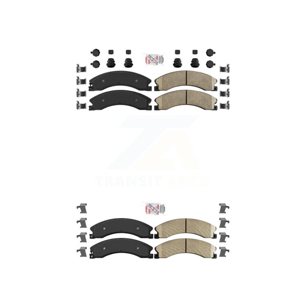 AmeriBRAKES - KNF-100383 - Front and Rear Disc Brake Pad Kits