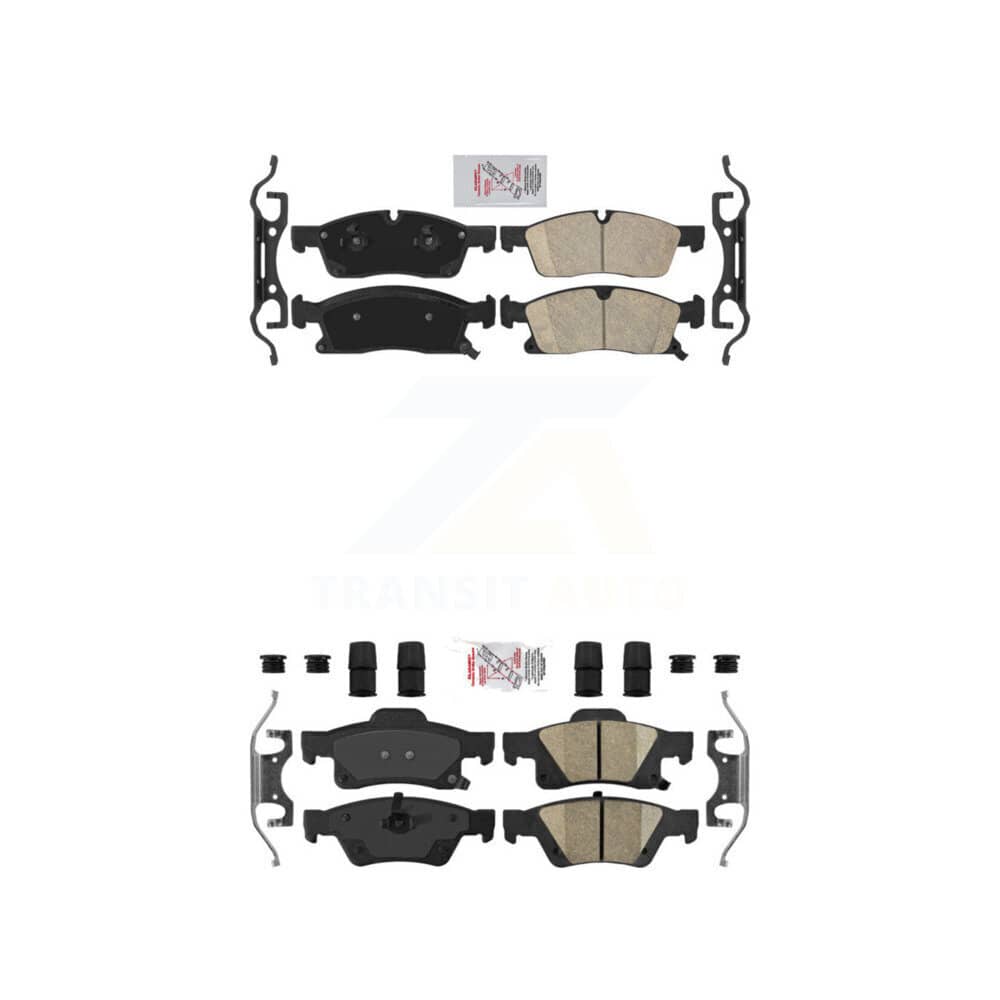 AmeriBRAKES - KNF-100395 - Front and Rear Disc Brake Pad Kits