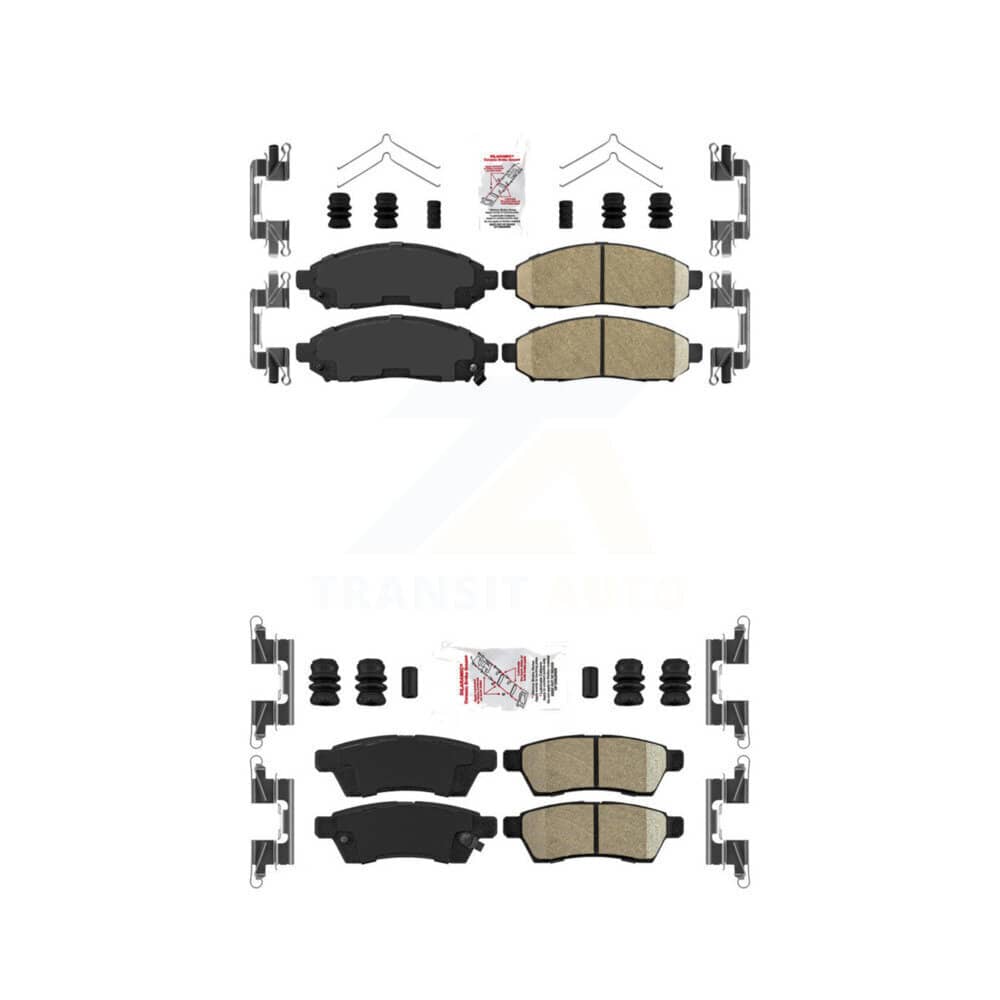 AmeriBRAKES - KNF-100425 - Front and Rear Disc Brake Pad Kits