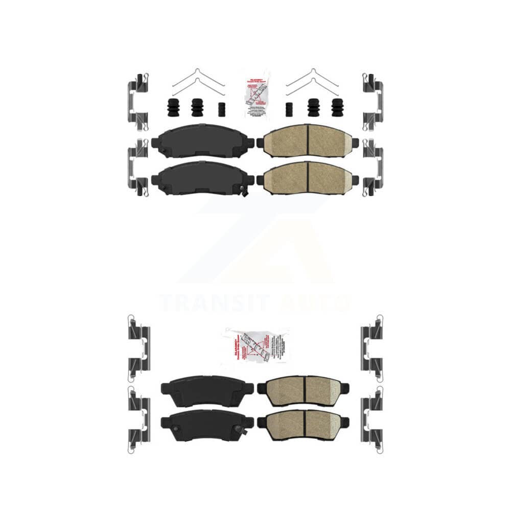 AmeriBRAKES - KNF-100426 - Front and Rear Disc Brake Pad Kits