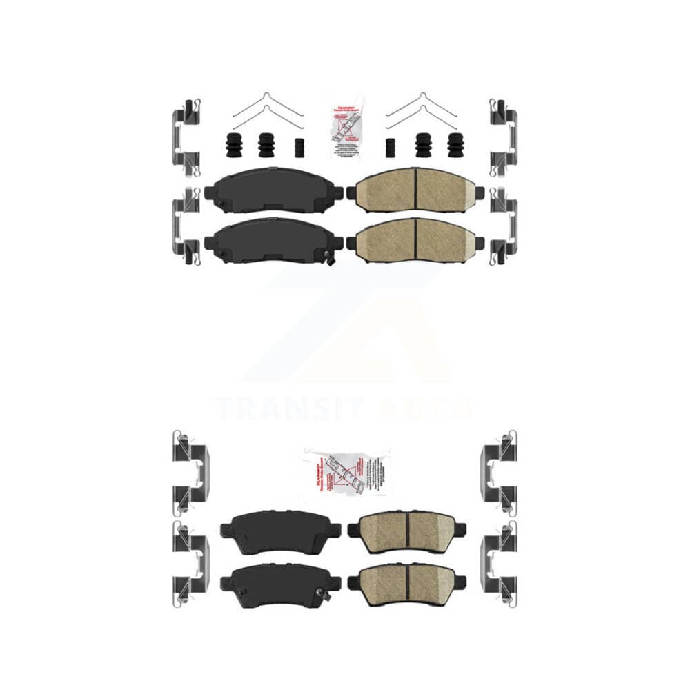 AmeriBRAKES - KNF-100436 - Front and Rear Disc Brake Pad Kits