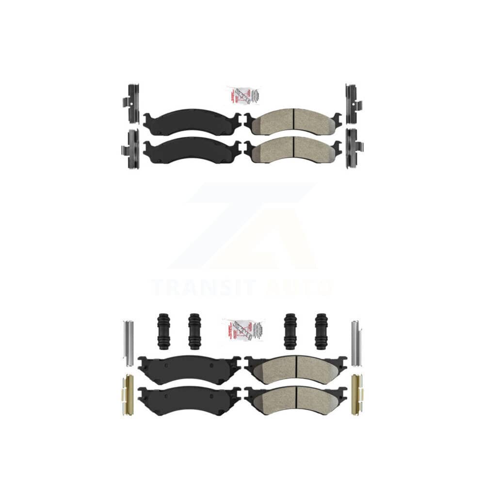 AmeriBRAKES - KNF-100456 - Front and Rear Disc Brake Pad Kits