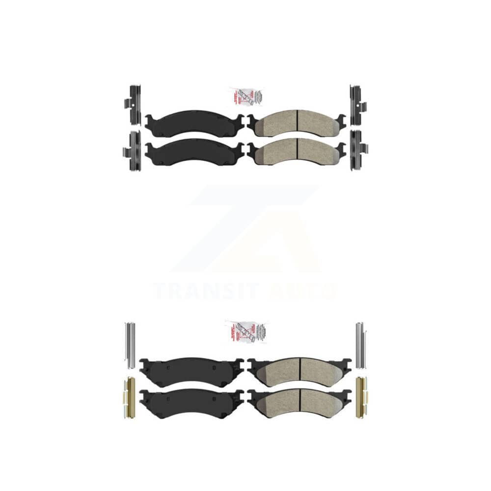 AmeriBRAKES - KNF-100457 - Front and Rear Disc Brake Pad Kits