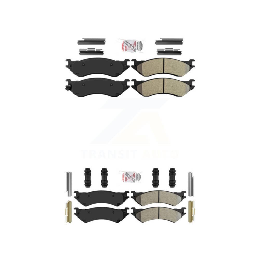 AmeriBRAKES - KNF-100477 - Front and Rear Disc Brake Pad Kits