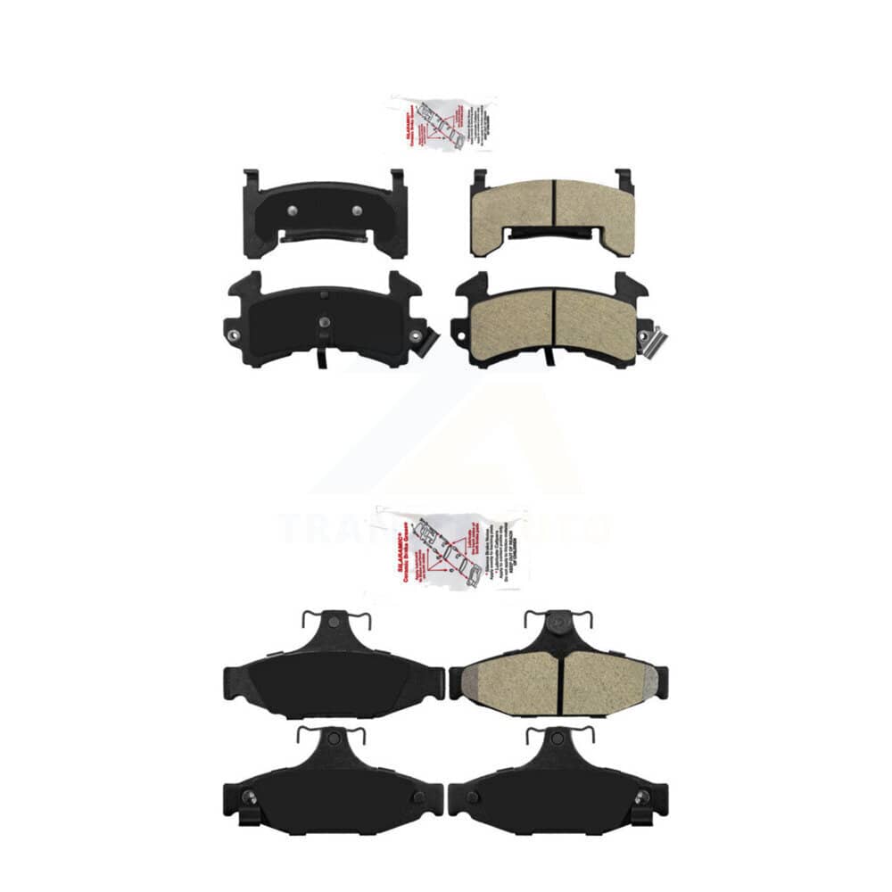 AmeriBRAKES - KNF-100482 - Front and Rear Disc Brake Pad Kits