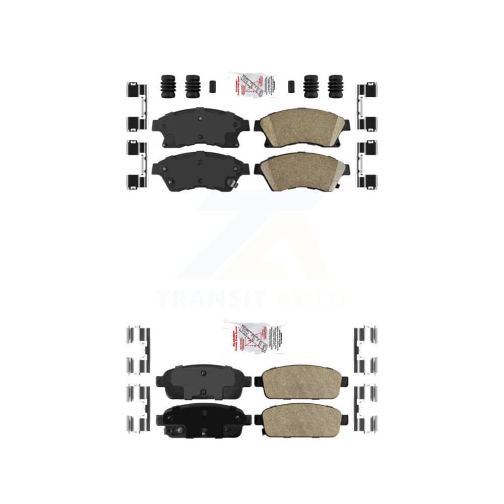 AmeriBRAKES - KNF-100487 - Front and Rear Disc Brake Pad Kits