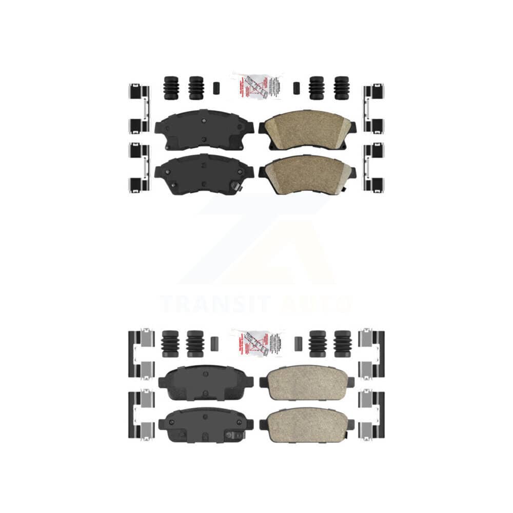 AmeriBRAKES - KNF-100488 - Front and Rear Disc Brake Pad Kits