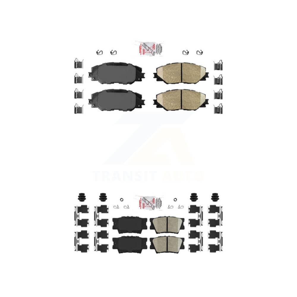 AmeriBRAKES - KNF-100500 - Front and Rear Disc Brake Pad Kits