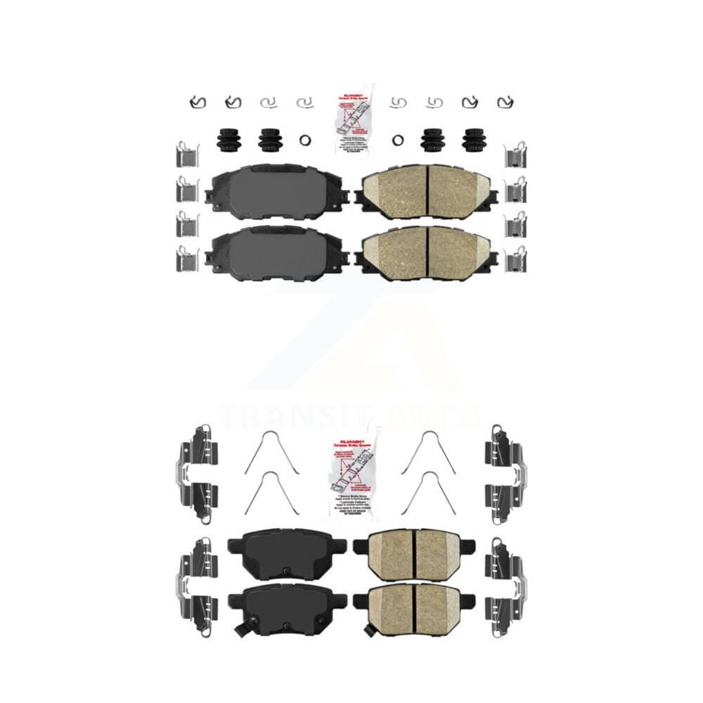 AmeriBRAKES - KNF-100501 - Front and Rear Disc Brake Pad Kits