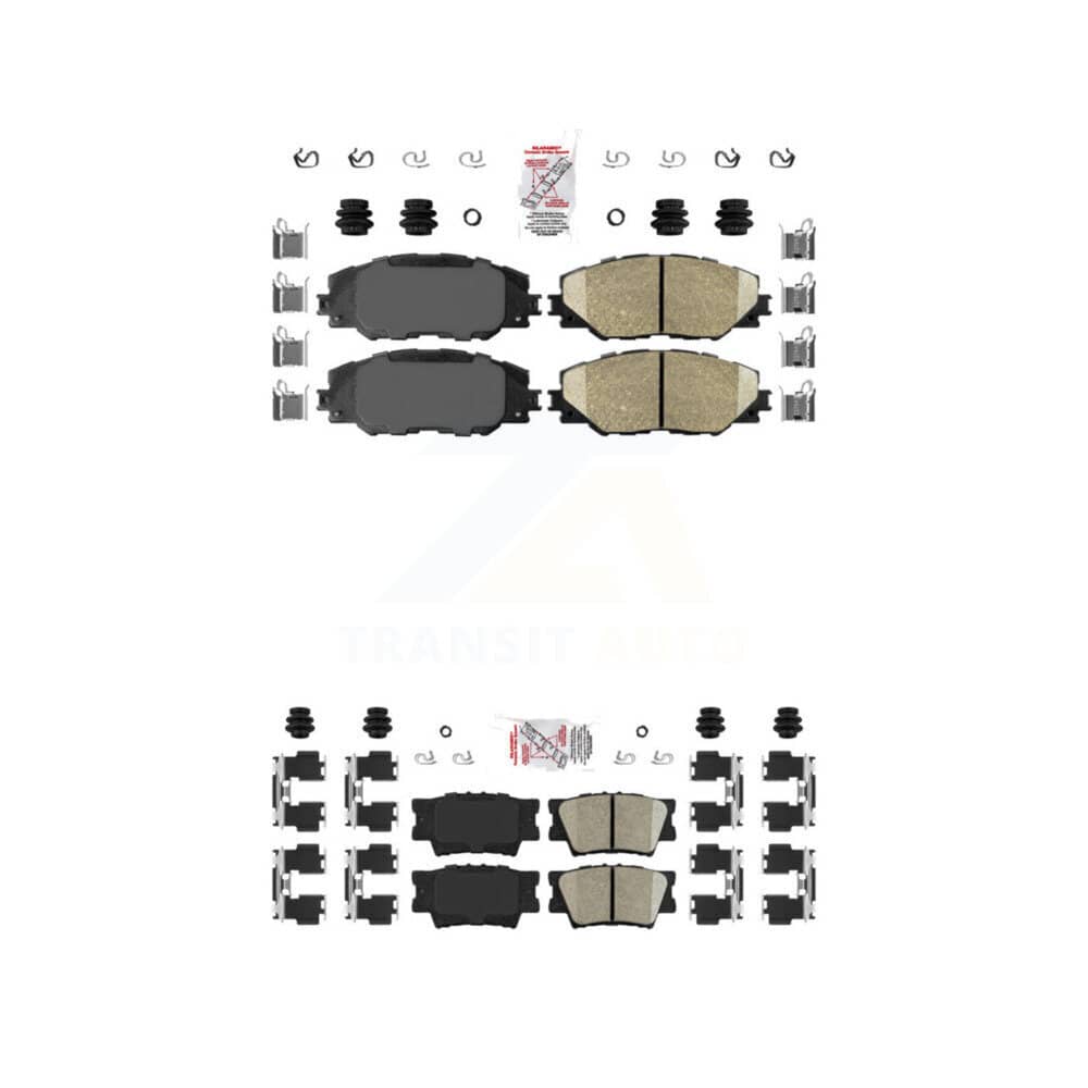 AmeriBRAKES - KNF-100504 - Front and Rear Disc Brake Pad Kits