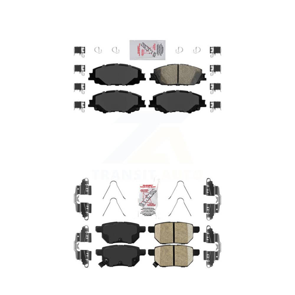 AmeriBRAKES - KNF-100508 - Front and Rear Disc Brake Pad Kits
