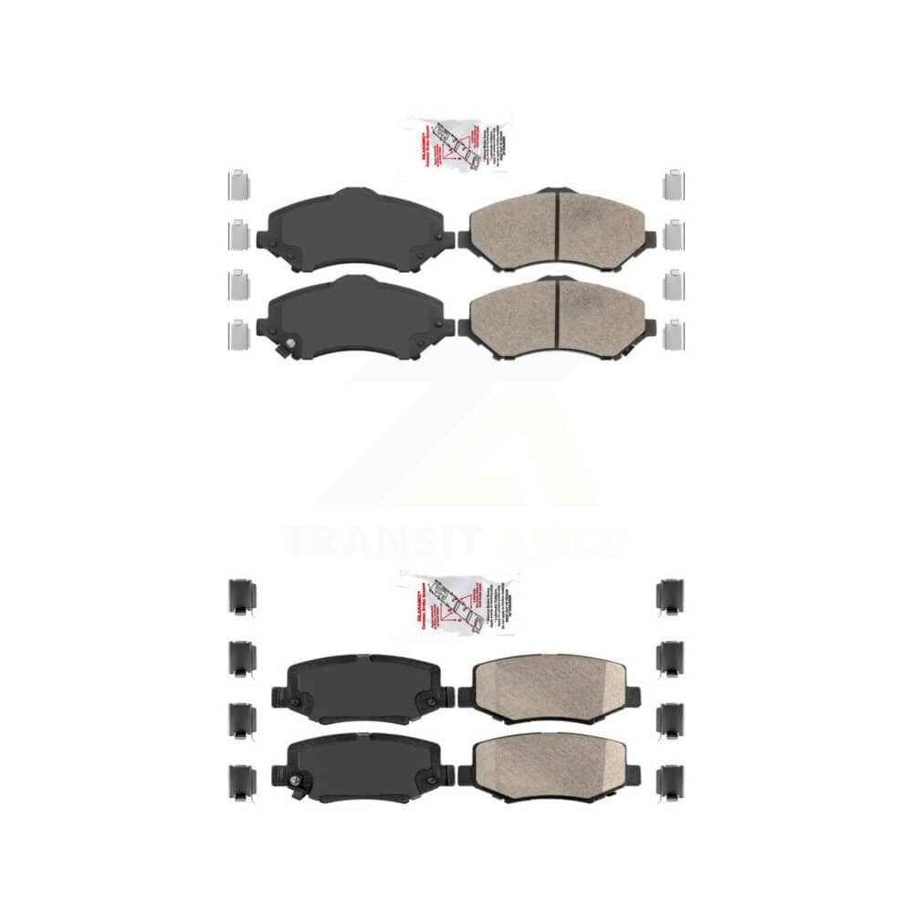 AmeriBRAKES - KNF-100533 - Front and Rear Disc Brake Pad Kits