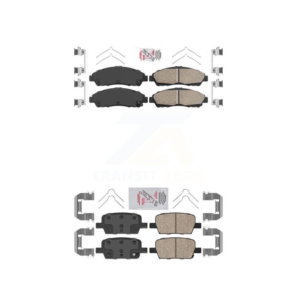 AmeriBRAKES - KNF-100536 - Front and Rear Disc Brake Pad Kits
