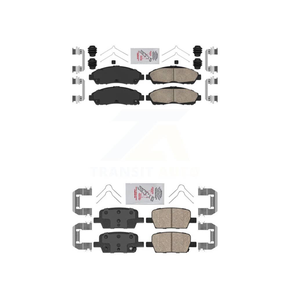 AmeriBRAKES - KNF-100538 - Front and Rear Disc Brake Pad Kits