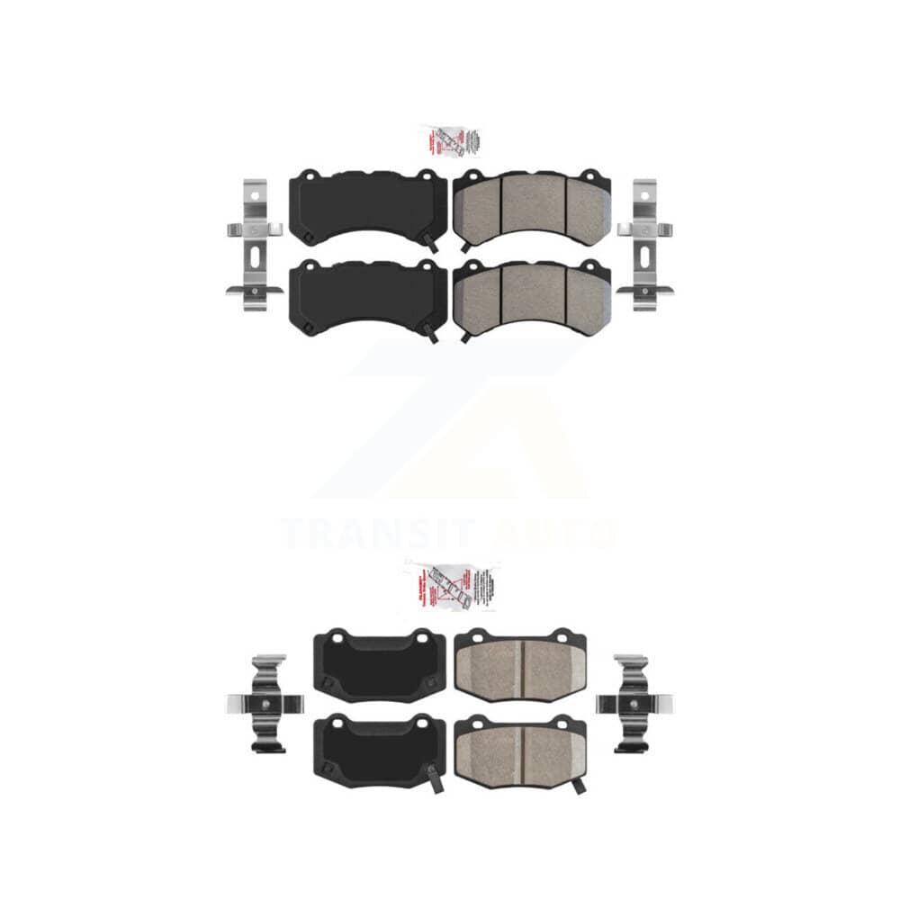 AmeriBRAKES - KNF-100572 - Front and Rear Disc Brake Pad Kits