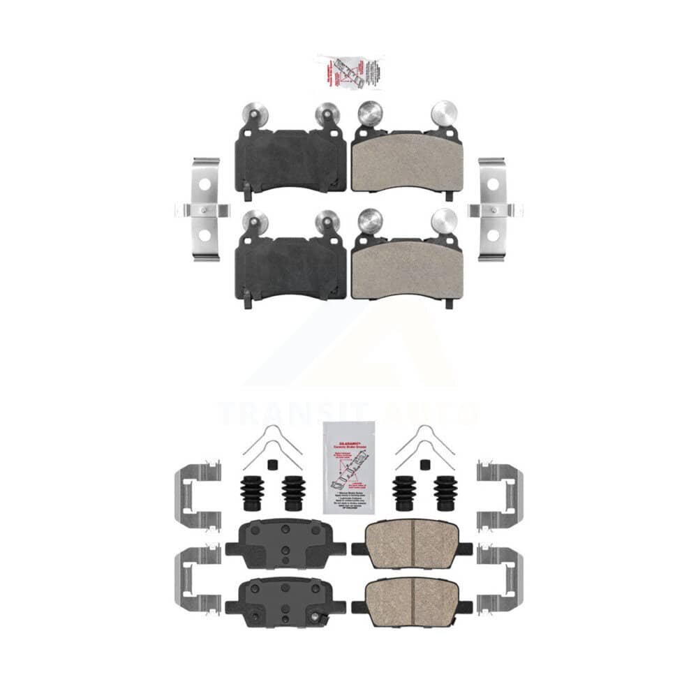 AmeriBRAKES - KNF-100580 - Front and Rear Disc Brake Pad Kits