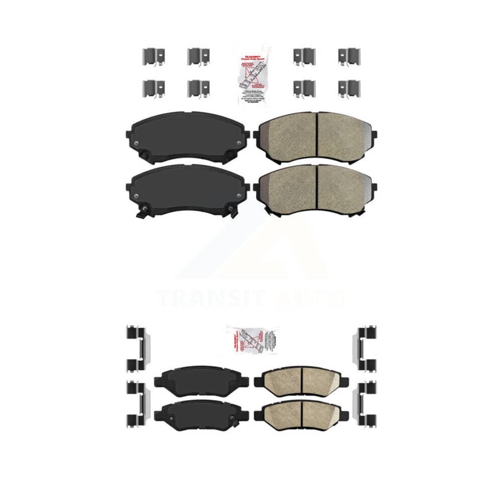AmeriBRAKES - KNF-100583 - Front and Rear Disc Brake Pad Kits