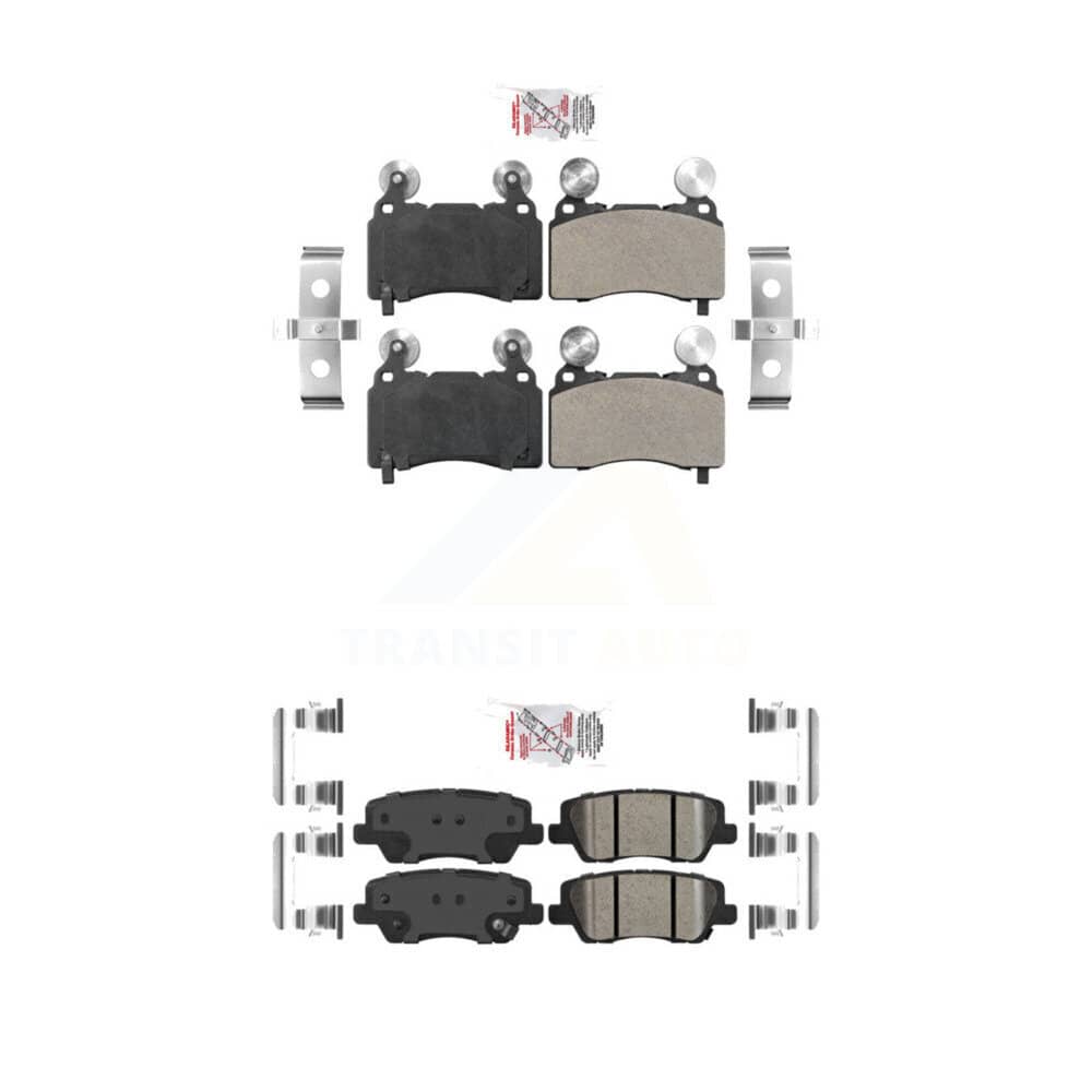 AmeriBRAKES - KNF-100591 - Front and Rear Disc Brake Pad Kits