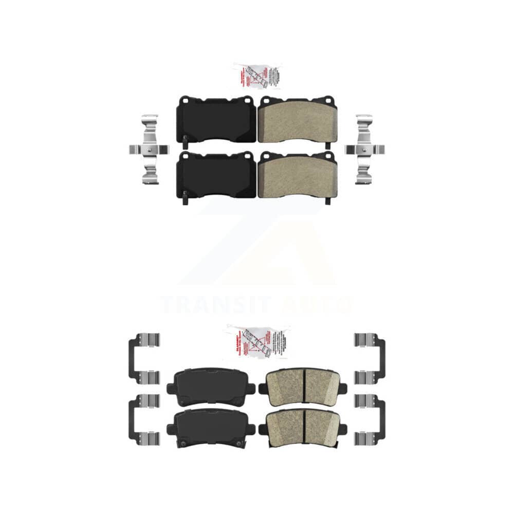 AmeriBRAKES - KNF-100594 - Front and Rear Disc Brake Pad Kits