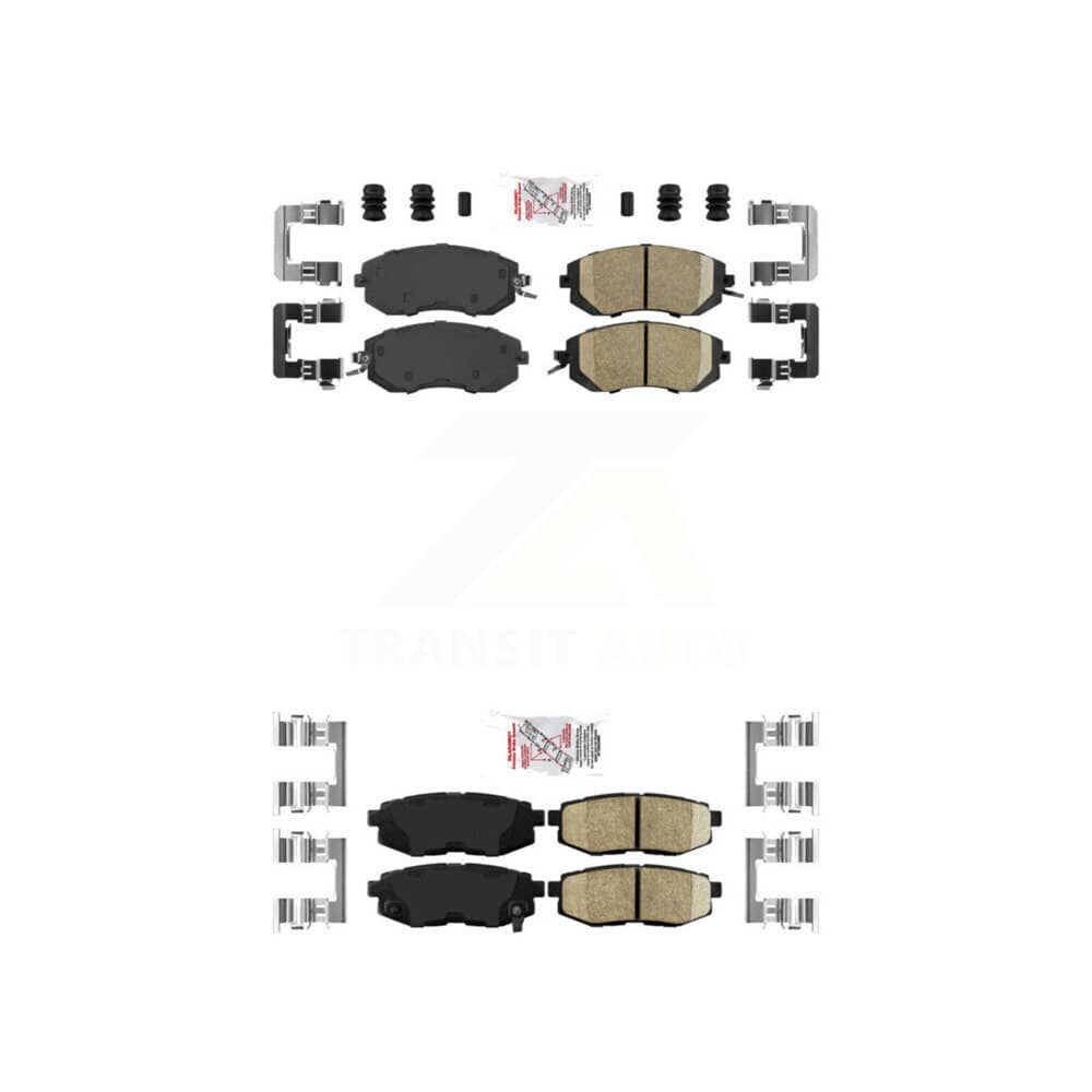 AmeriBRAKES - KNF-100609 - Front and Rear Disc Brake Pad Kits