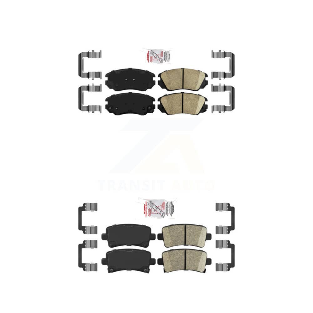 AmeriBRAKES - KNF-100610 - Front and Rear Disc Brake Pad Kits