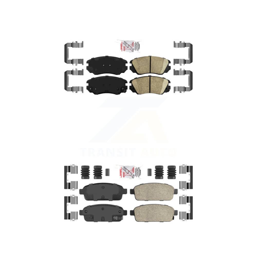AmeriBRAKES - KNF-100613 - Front and Rear Disc Brake Pad Kits