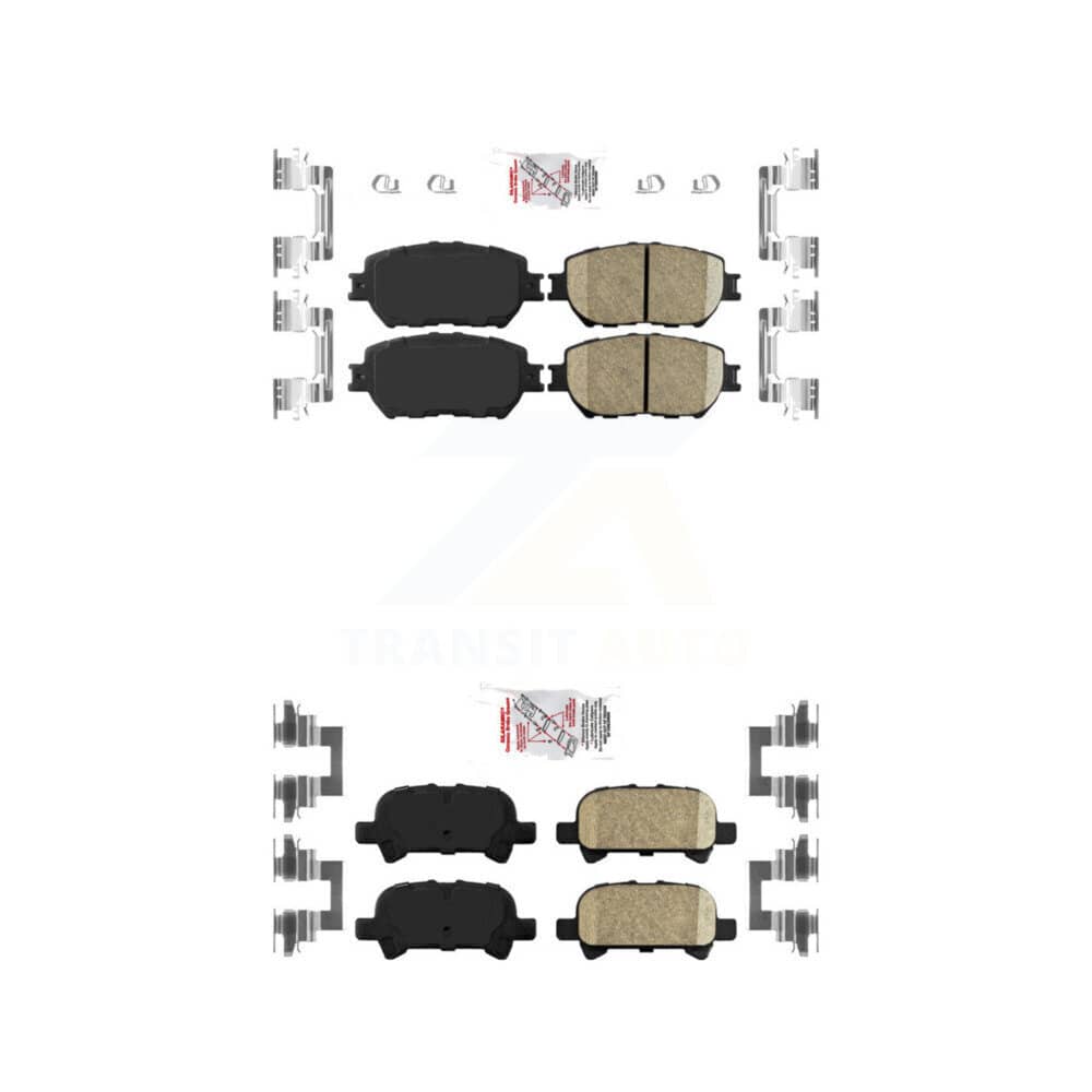 AmeriBRAKES - KNF-100654 - Front and Rear Disc Brake Pad Kits
