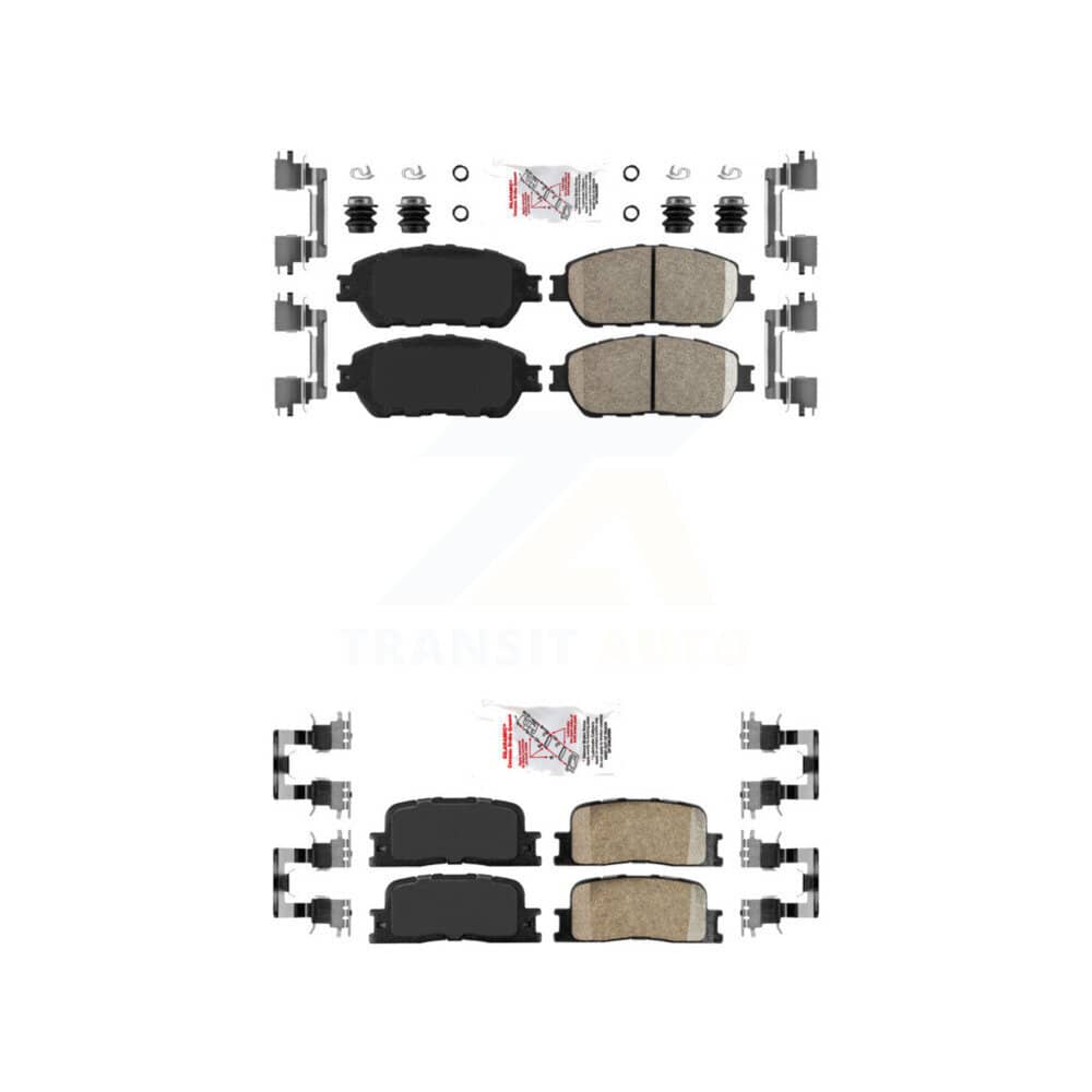 AmeriBRAKES - KNF-100657 - Front and Rear Disc Brake Pad Kits