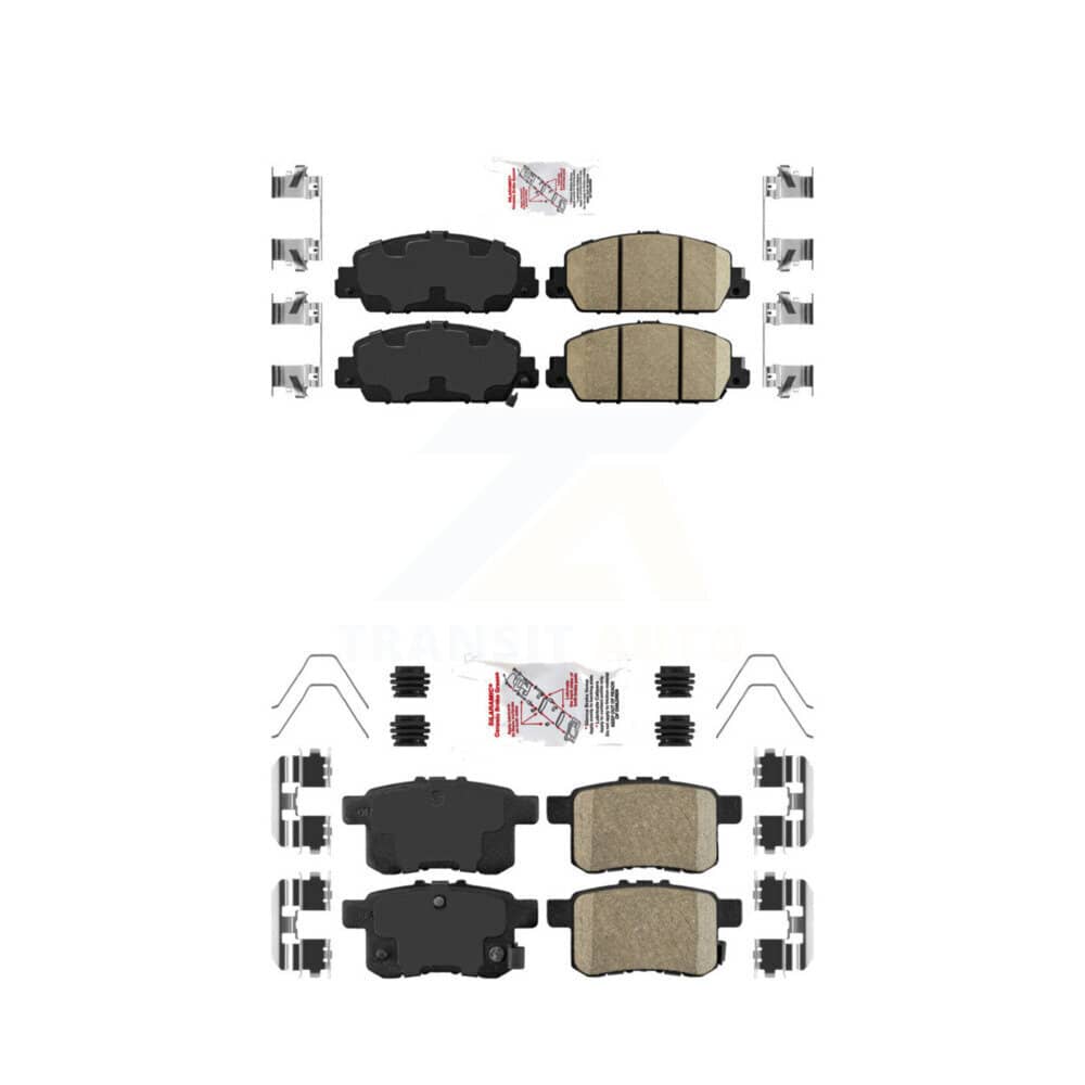 AmeriBRAKES - KNF-100691 - Front and Rear Disc Brake Pad Kits