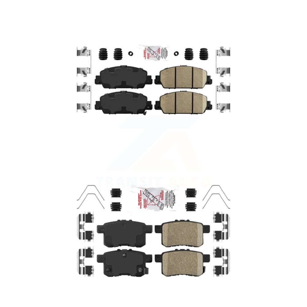 AmeriBRAKES - KNF-100695 - Front and Rear Disc Brake Pad Kits
