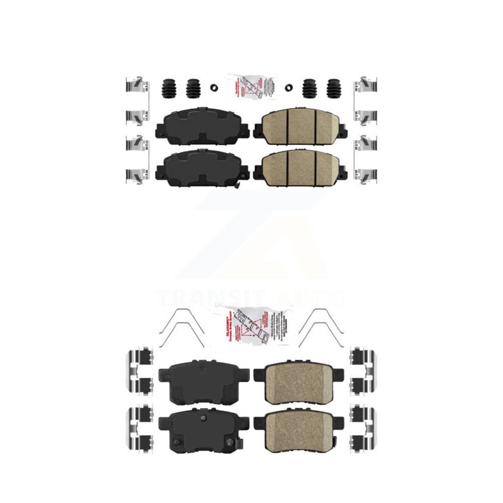 AmeriBRAKES - KNF-100696 - Front and Rear Disc Brake Pad Kits