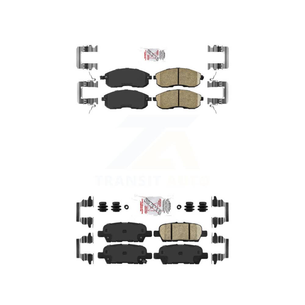 AmeriBRAKES - KNF-100699 - Front and Rear Disc Brake Pad Kits