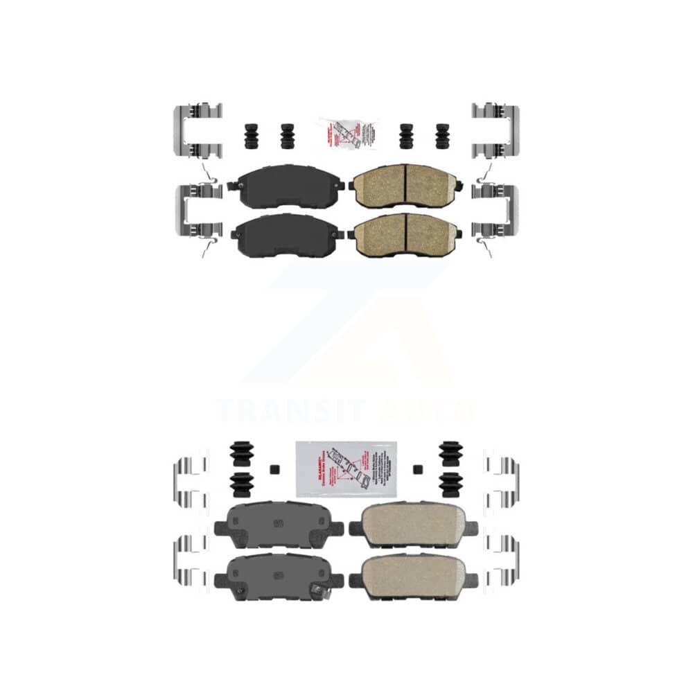 AmeriBRAKES - KNF-100709 - Front and Rear Disc Brake Pad Kits
