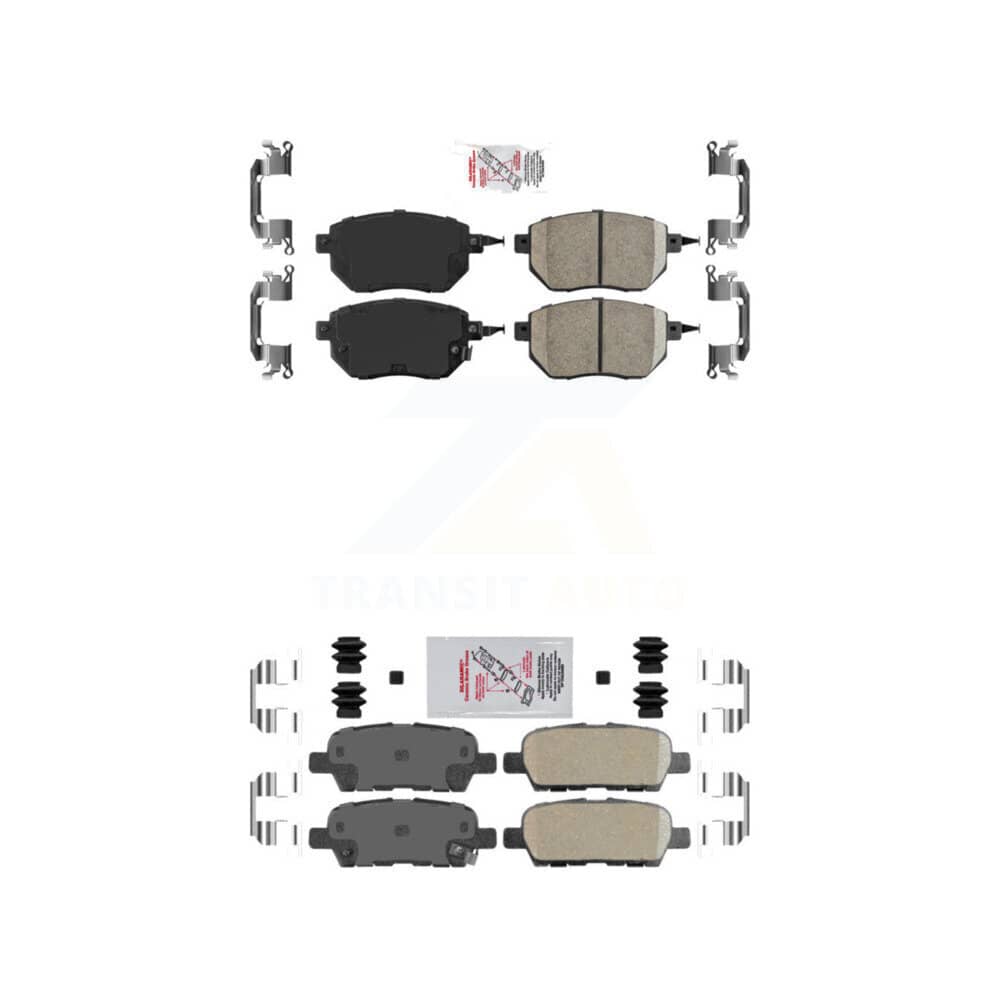 AmeriBRAKES - KNF-100713 - Front and Rear Disc Brake Pad Kits