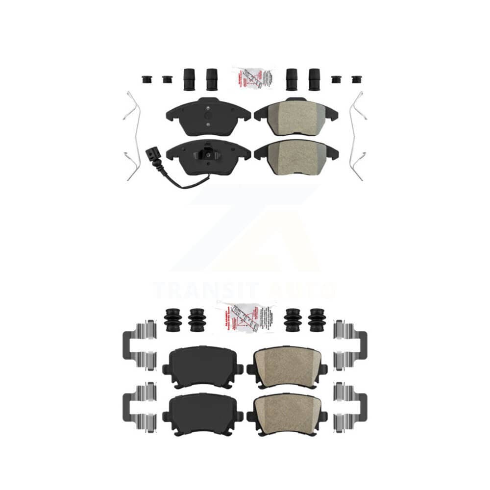 AmeriBRAKES - KNF-100718 - Front and Rear Disc Brake Pad Kits
