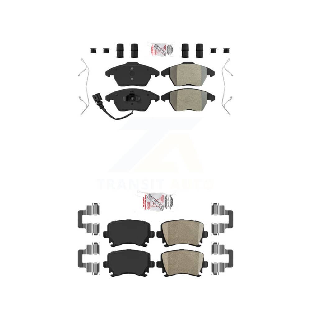 AmeriBRAKES - KNF-100719 - Front and Rear Disc Brake Pad Kits