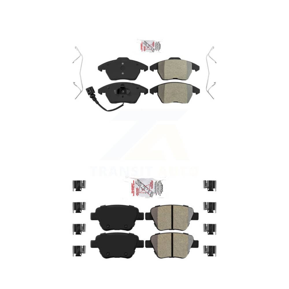 AmeriBRAKES - KNF-100722 - Front and Rear Disc Brake Pad Kits