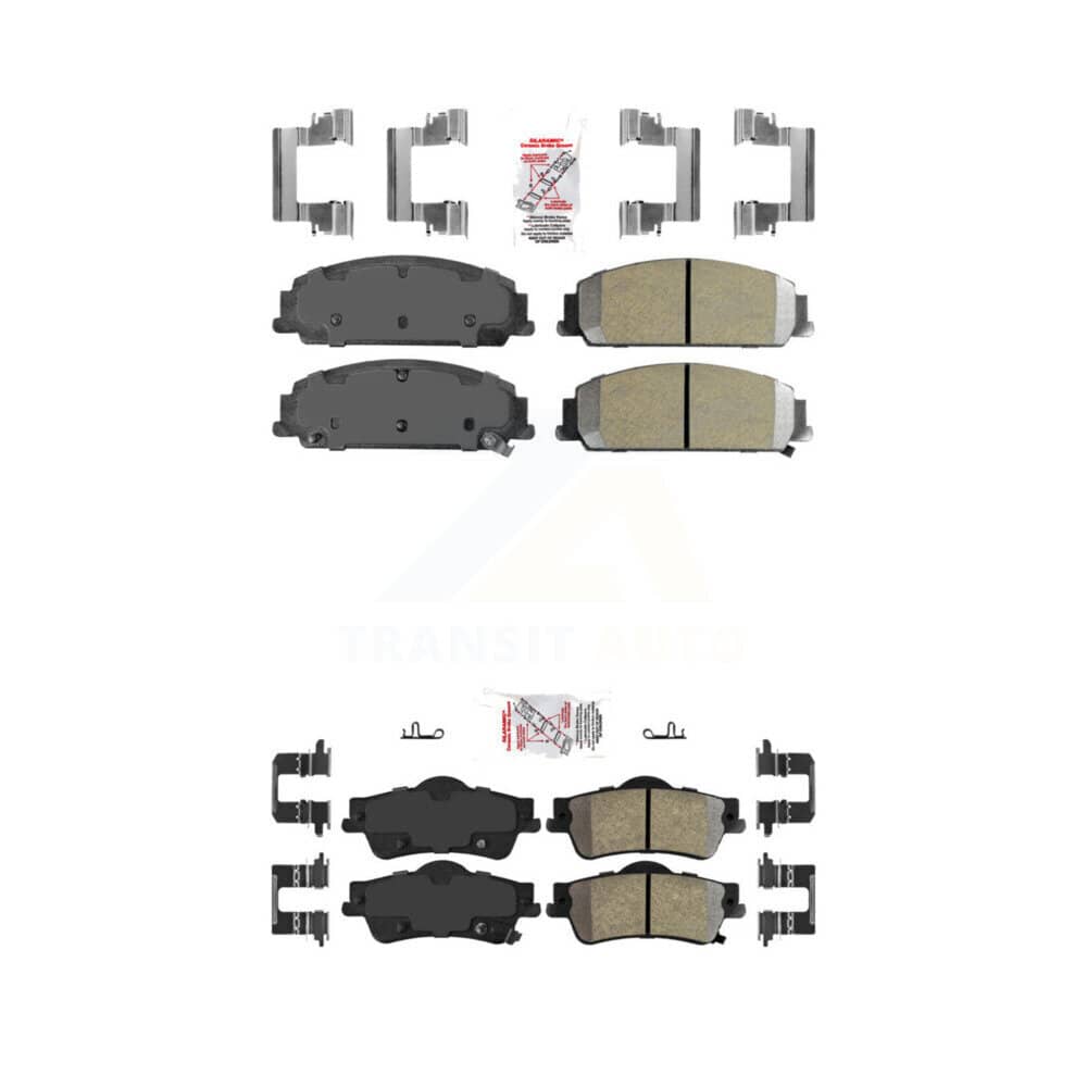 AmeriBRAKES - KNF-100743 - Front and Rear Disc Brake Pad Kits