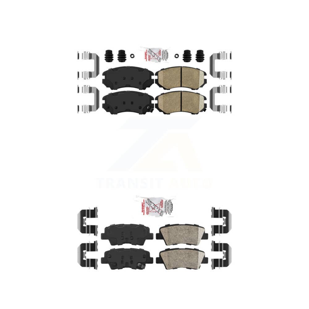 AmeriBRAKES - KNF-100769 - Front and Rear Disc Brake Pad Kits