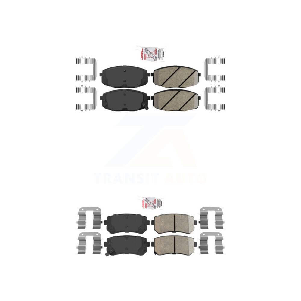 AmeriBRAKES - KNF-100775 - Front and Rear Disc Brake Pad Kits