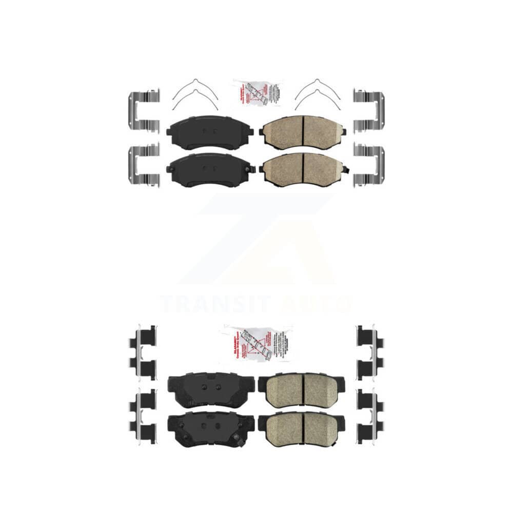AmeriBRAKES - KNF-100777 - Front and Rear Disc Brake Pad Kits