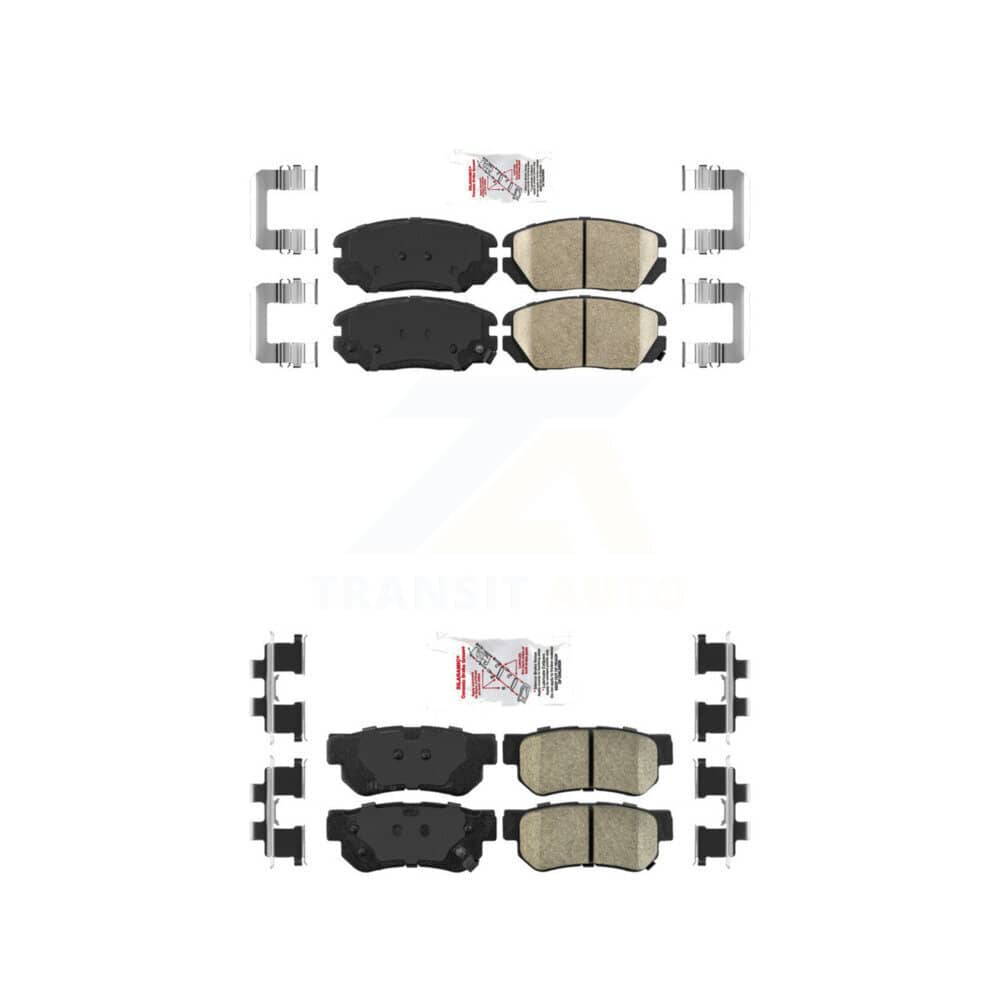 AmeriBRAKES - KNF-100779 - Front and Rear Disc Brake Pad Kits