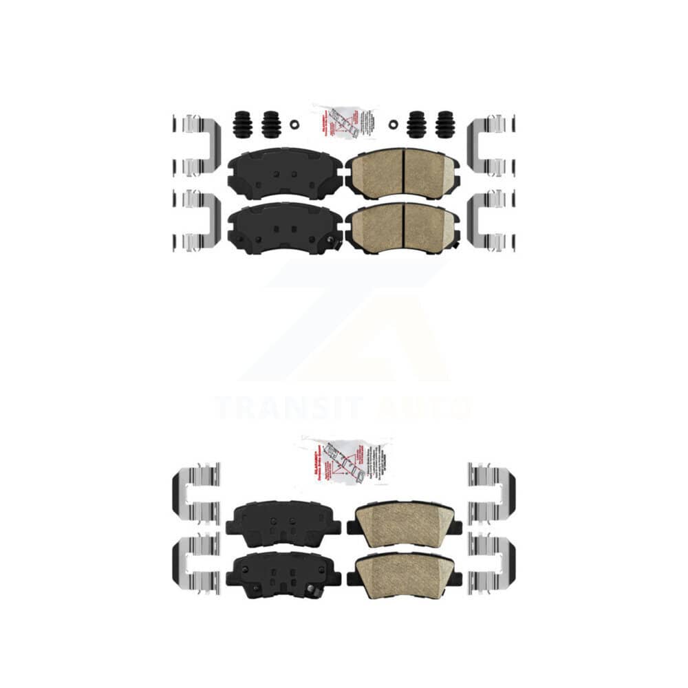 AmeriBRAKES - KNF-100783 - Front and Rear Disc Brake Pad Kits