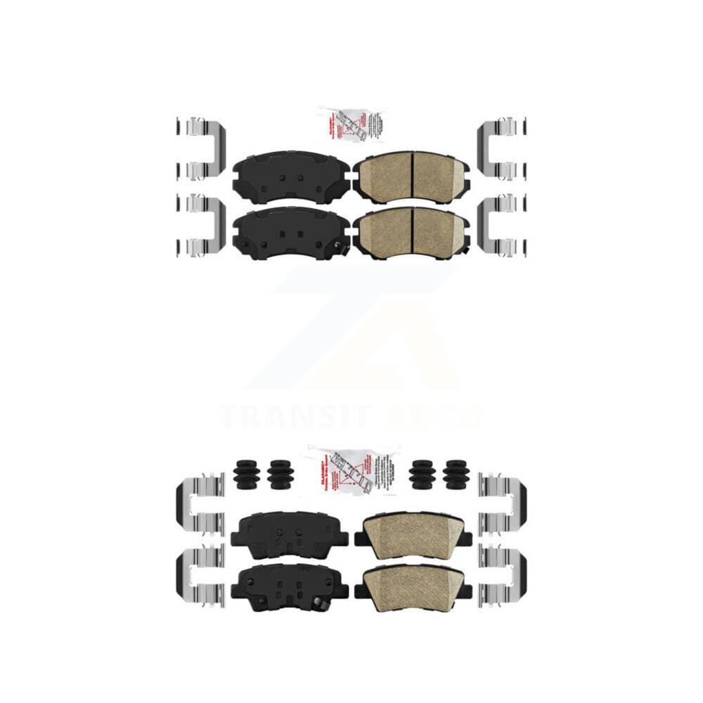 AmeriBRAKES - KNF-100784 - Front and Rear Disc Brake Pad Kits