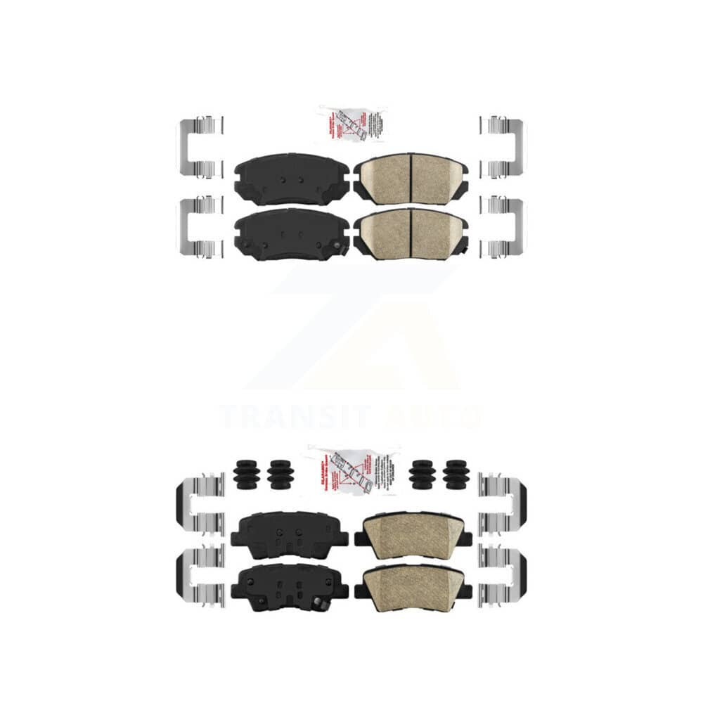 AmeriBRAKES - KNF-100786 - Front and Rear Disc Brake Pad Kits